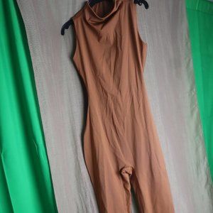 High - Neck Long Bodysuit